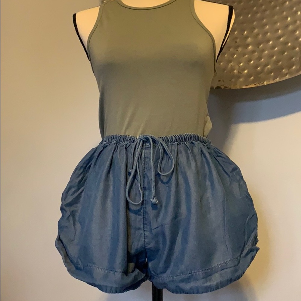 Light weight denim shorts